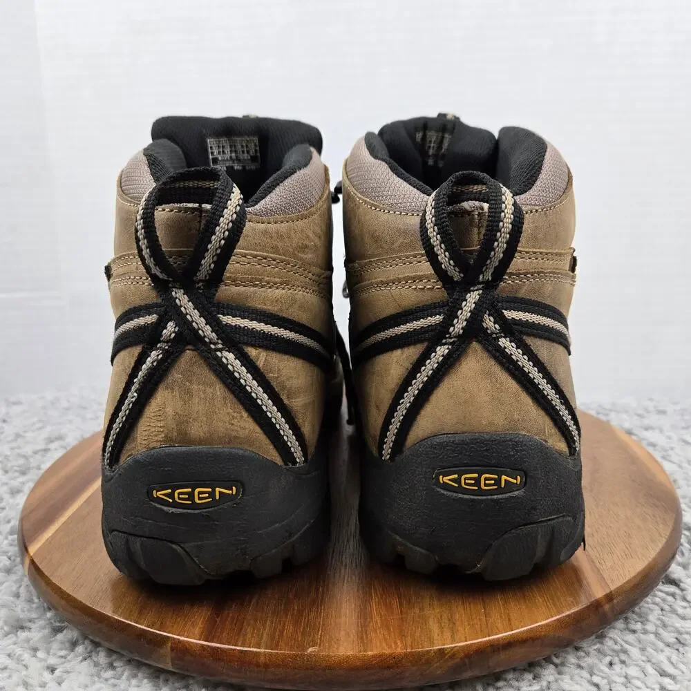 Keen Mens 13 Targhee 2 Mid Waterproof Brown Black Performance Trail Hiking Boots